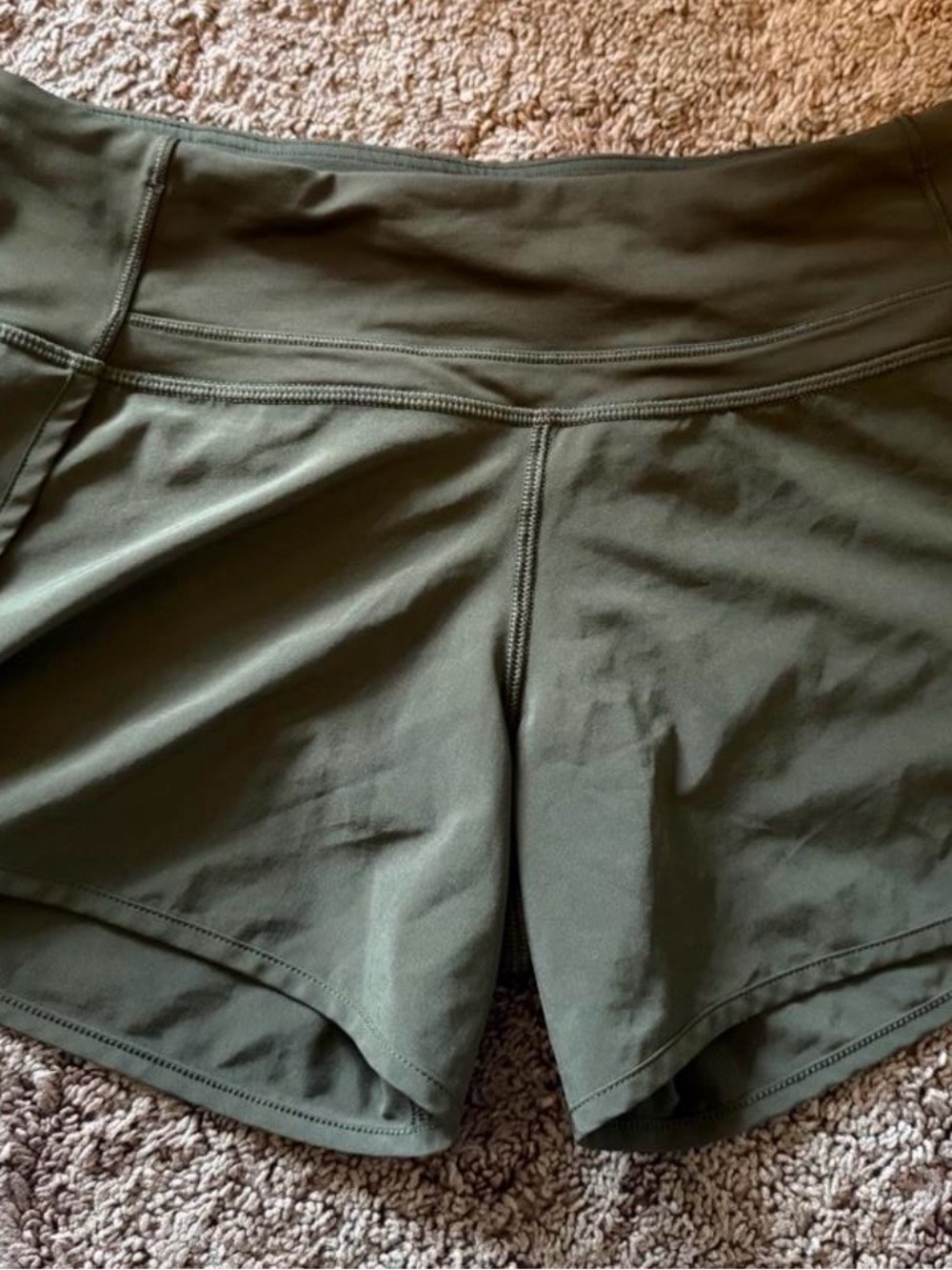 Lululemon Run Shorts 4" - Dark Olive Green | Size 4